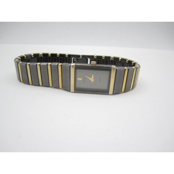 Vtg Lassale Seiko Quartz WR Analog 13mm Tank Watch (H731) "New Battery" - Picture 7 of 10